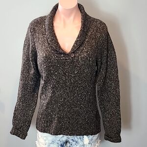 L.L. Bean Women's Black Sweater Cardigan | Small